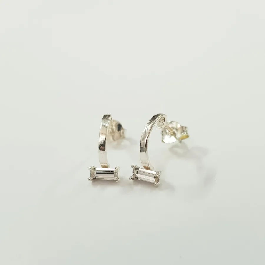 گوشواره نقره 925 نگین دار