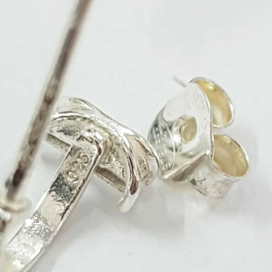 گوشواره نقره 925 نگیندار