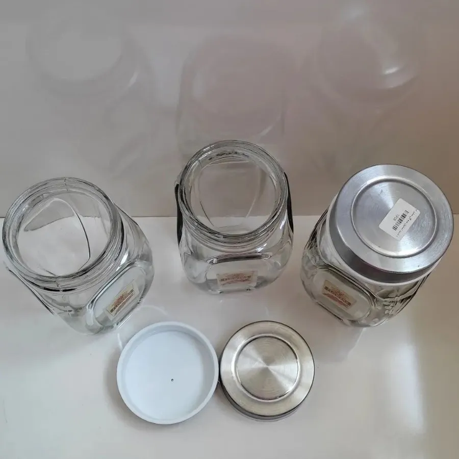 بانکه شیشه ای درب استیل