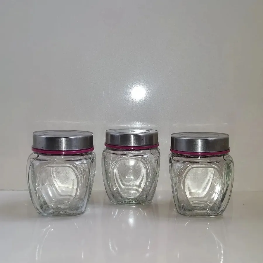 بانکه شیشه ای درب استیل