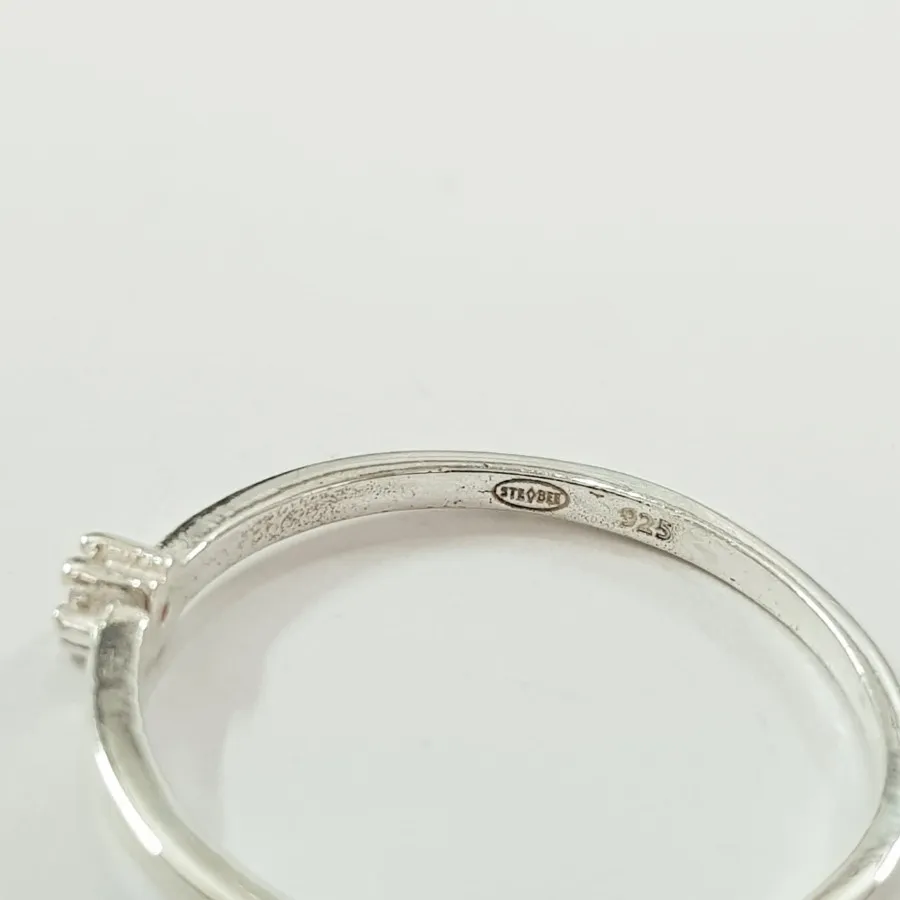 انگشتر نقره 925 تک نگین