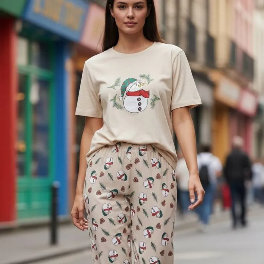 ست تیشرت و شلوار کریسمسی