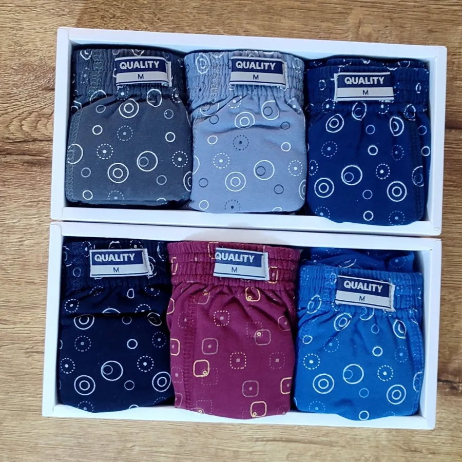 پک3تایی شورت پادار مردانه