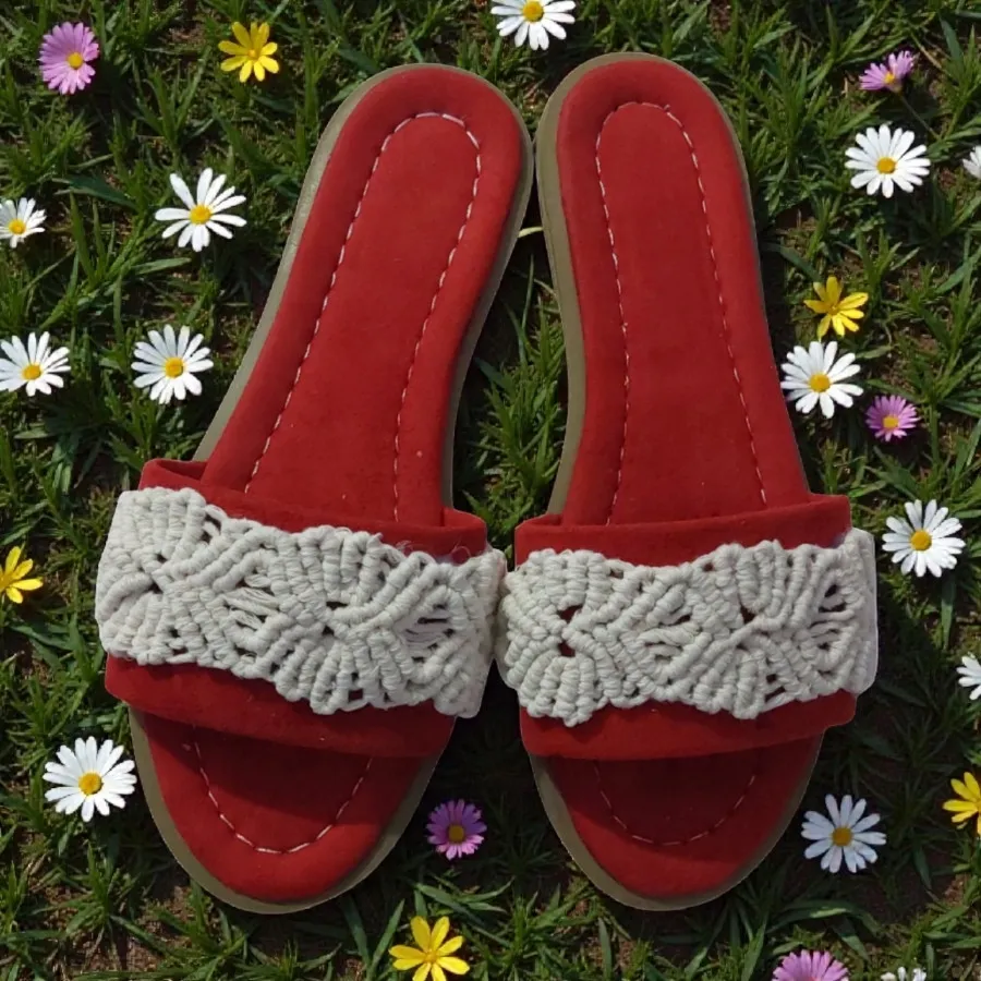 صندل تخت مکرومه