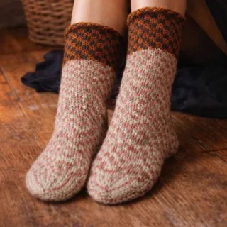 جوراب ساق بلند پشم