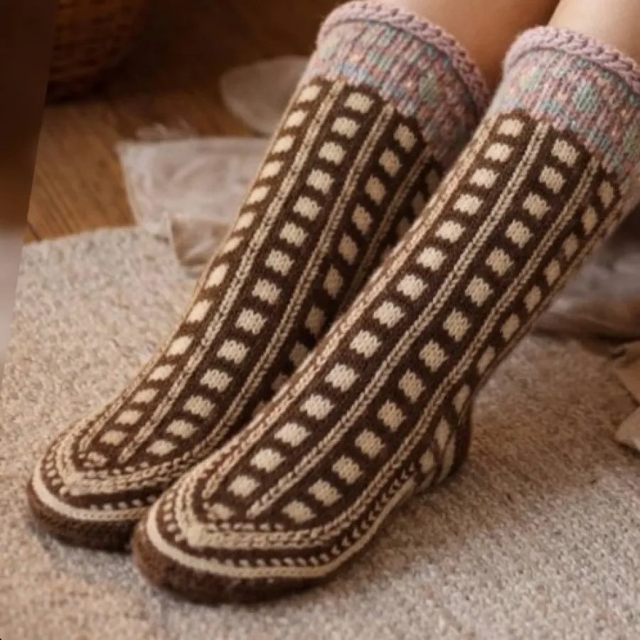 جوراب ساق بلند پشمی