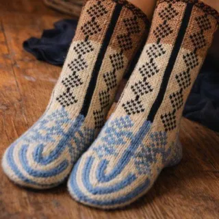 جوراب ساق بلند پشمی