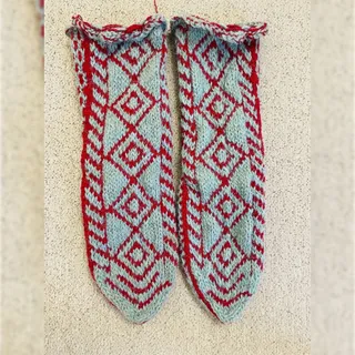 جوراب پشمی ساق بلند