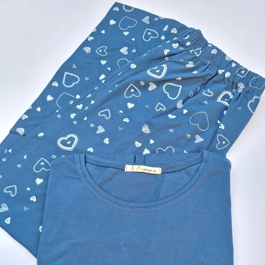 ست بلوز و شلوار کاملا نخ