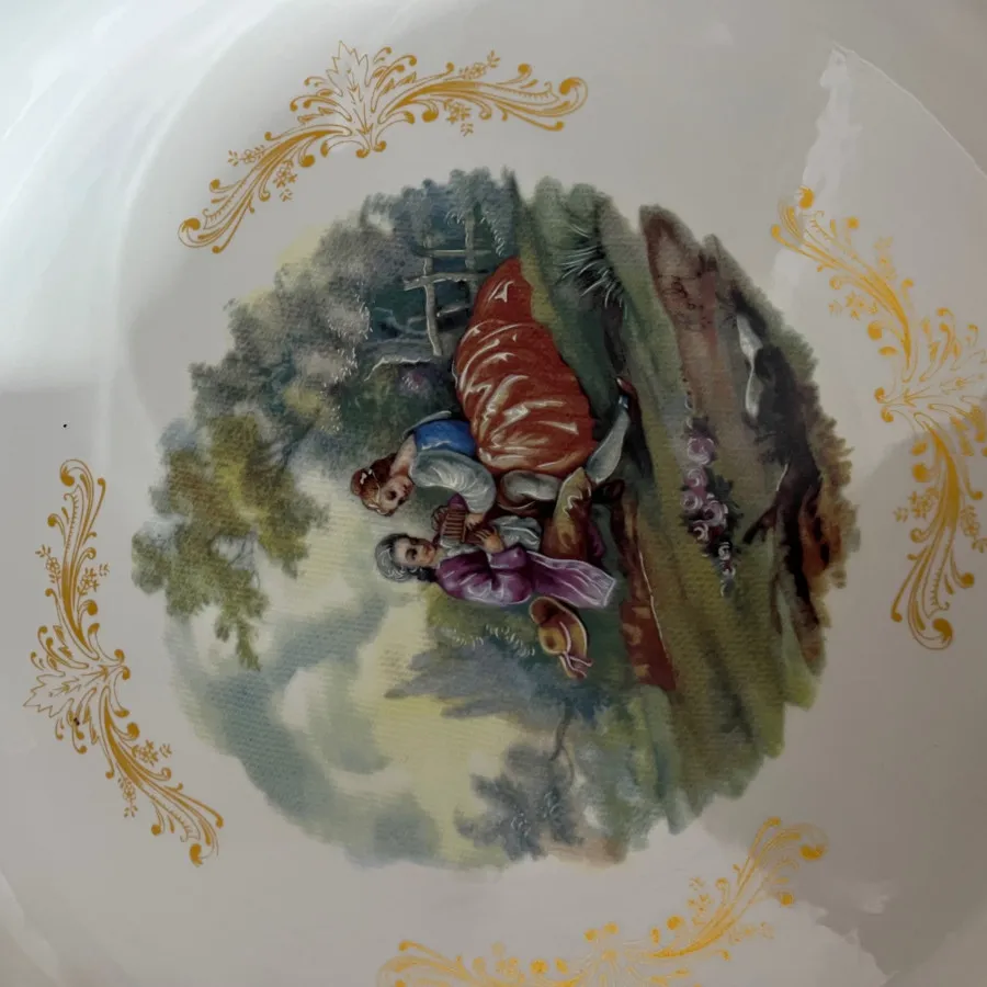 ظرف چینی گرد میوه