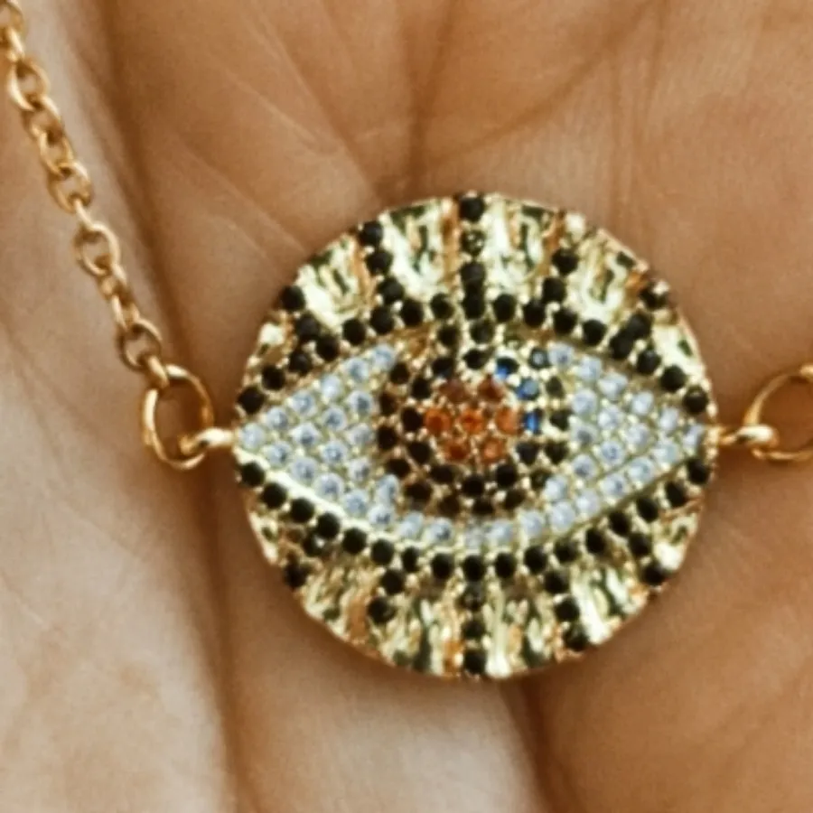 گردنبند چشم ونظرپر نگین