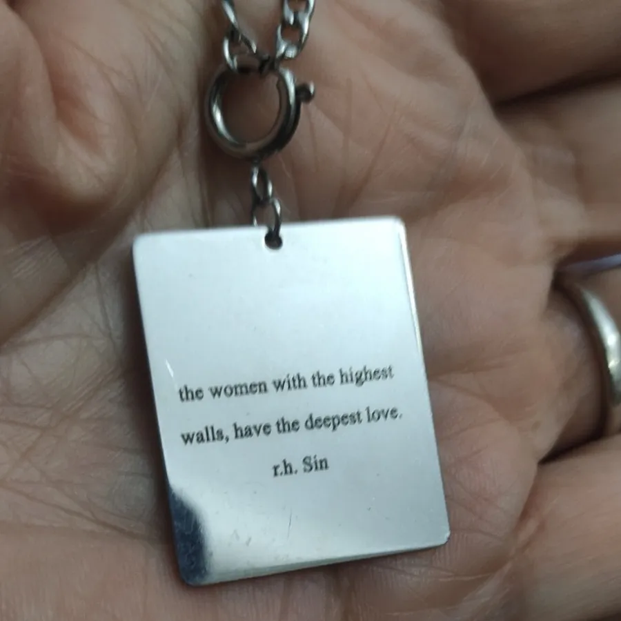 گردنبند استیل متن سفارشی