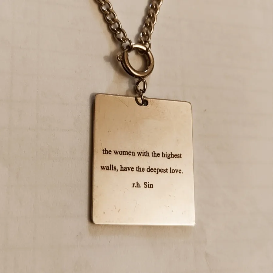 گردنبند استیل متن سفارشی