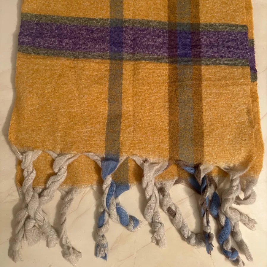 شال پشمی رنگی رنگی