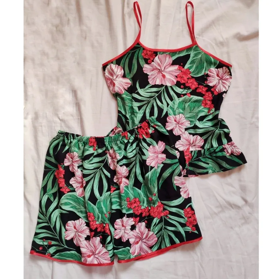 تاپ و شلوارک راحتی نخی