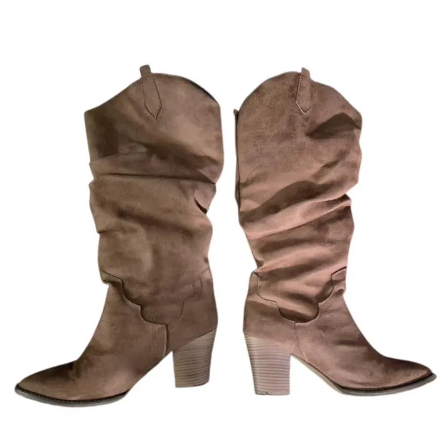 بوت، چکمه ساق بلند چروک