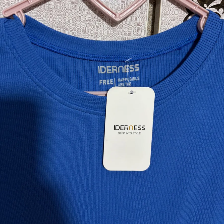 کراپ تیشرت ابی کاربنی