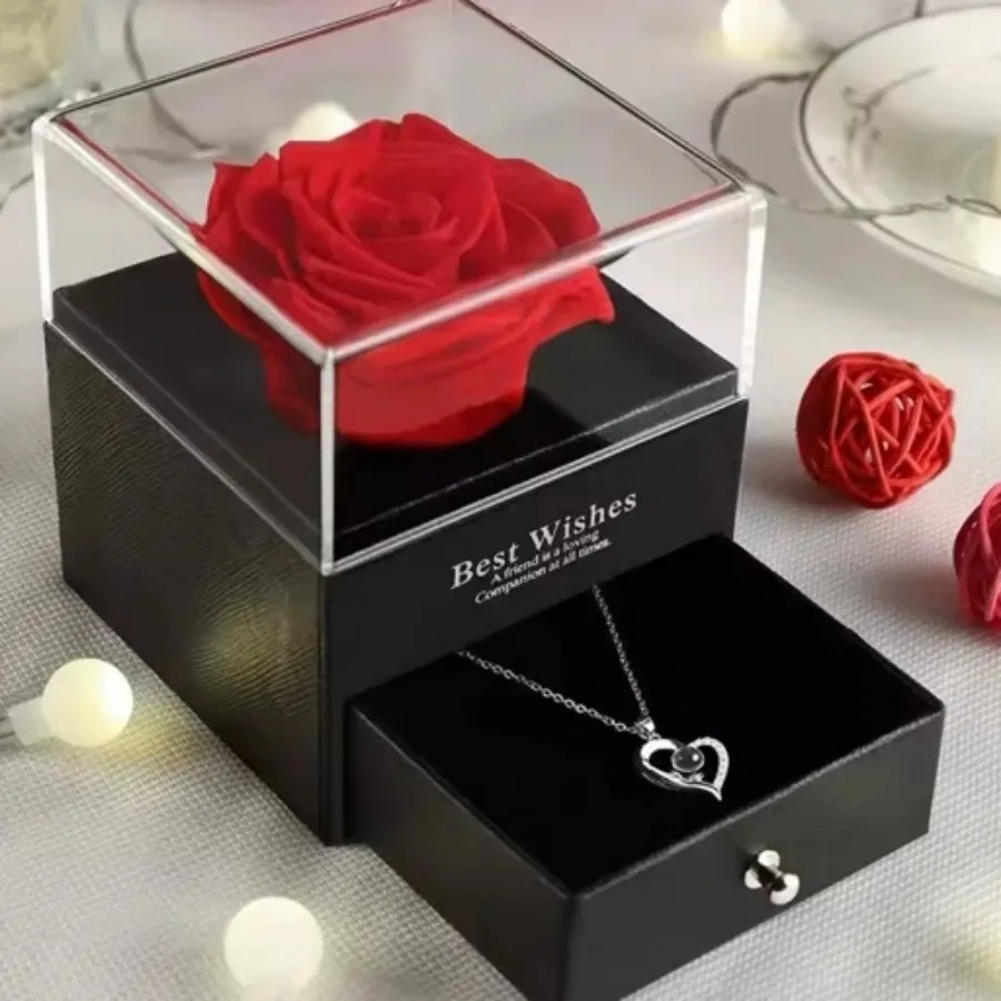 جعبه جواهرات کشویی مشکی