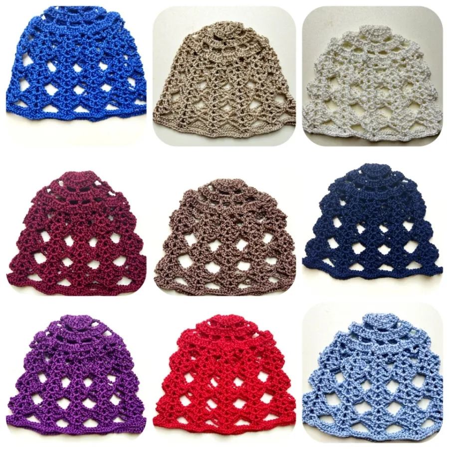 کلاه بافت مکرومه