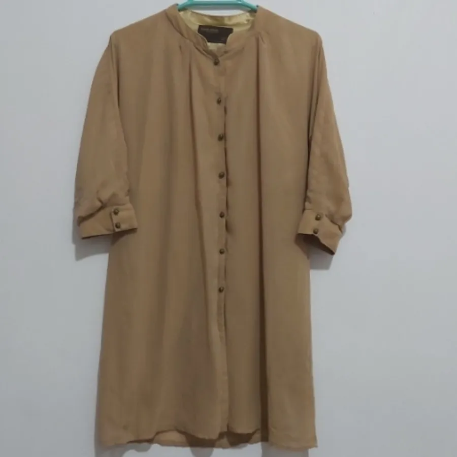 مانتو حریر لمه دار