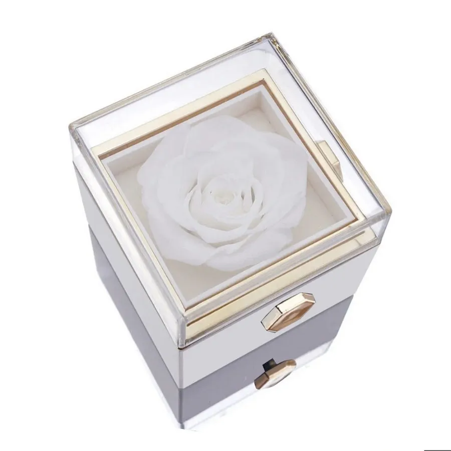 جعبه نیمستی چرخان سفید