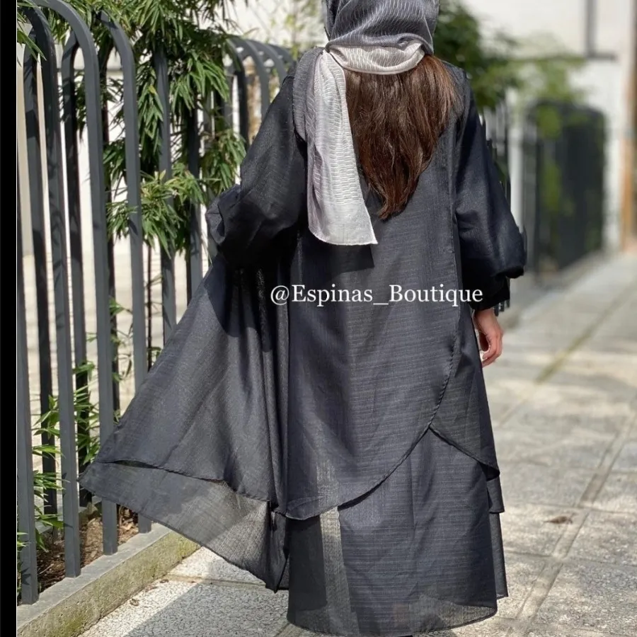 مانتو حریر بلند