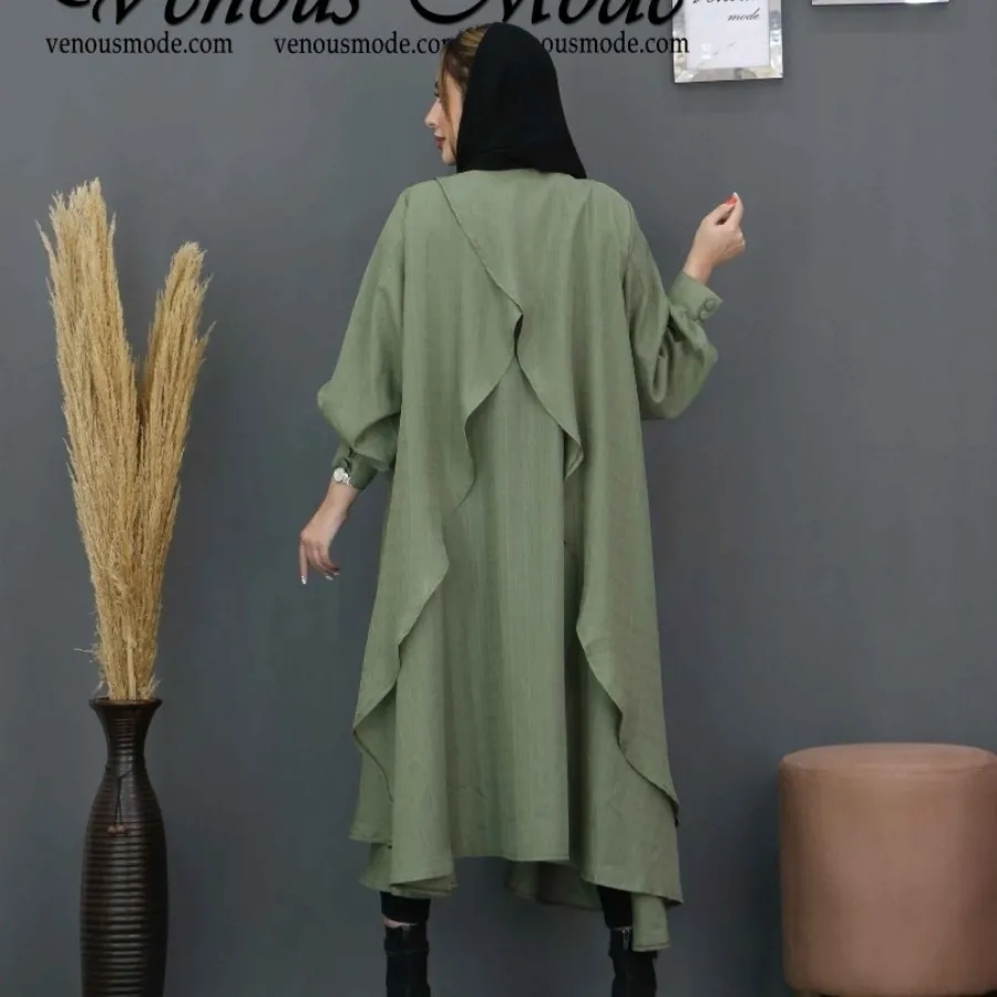 مانتو حریر بلند