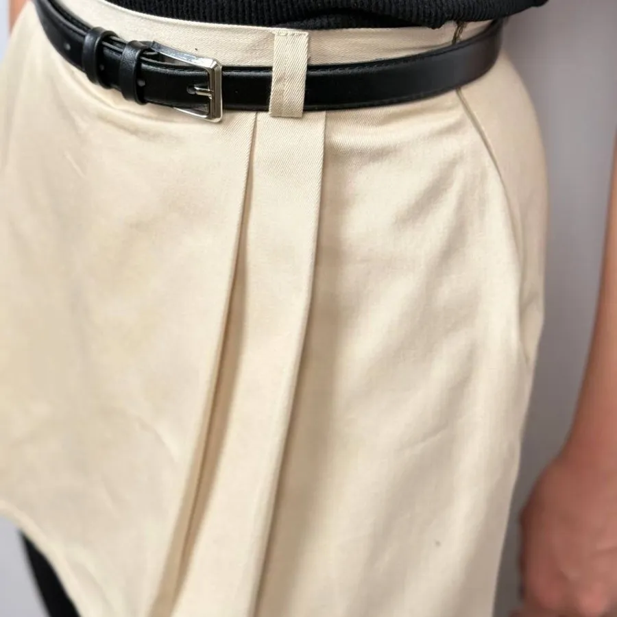 دامن دوپیله کتان