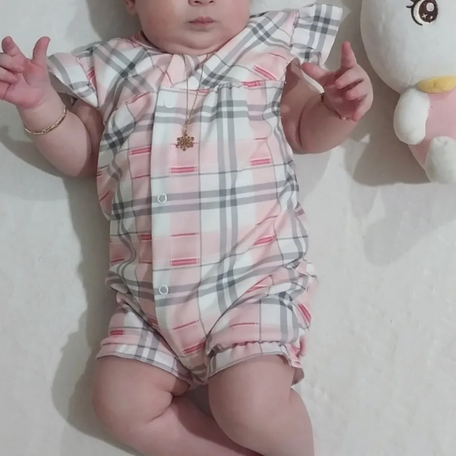 رامپر نخ پنبه دخترانه