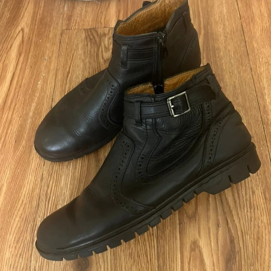 نیم بوت چرم شیک