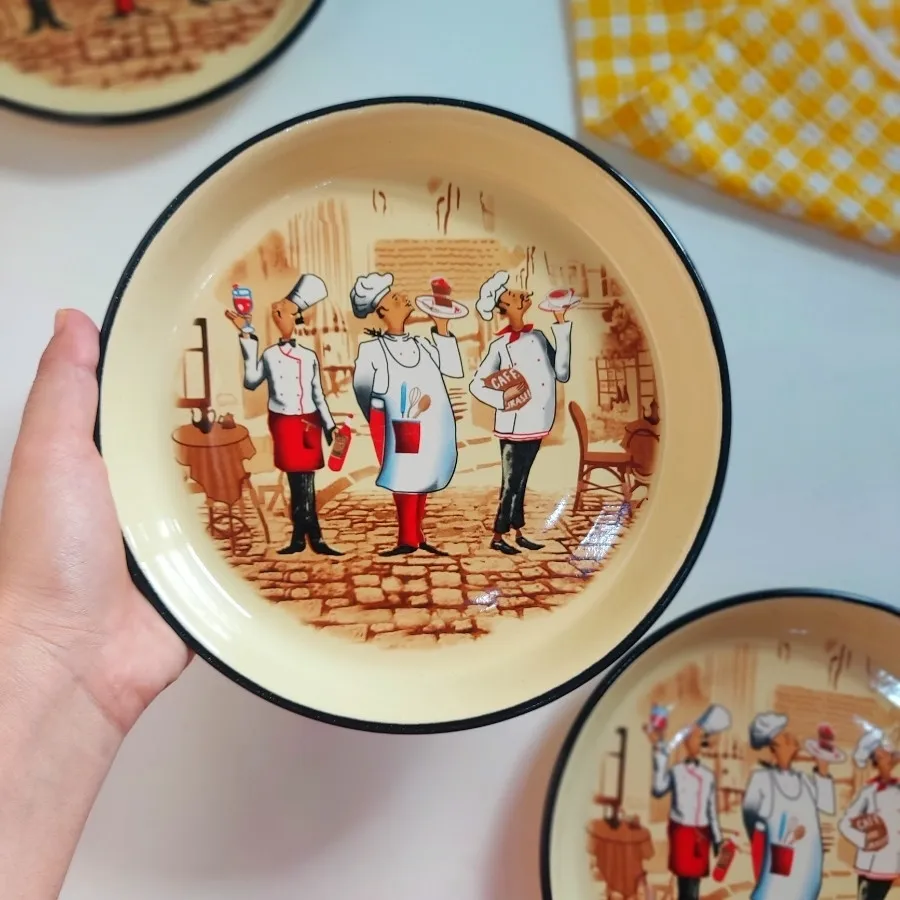 بشقاب پلوخوری لعابی22سانت