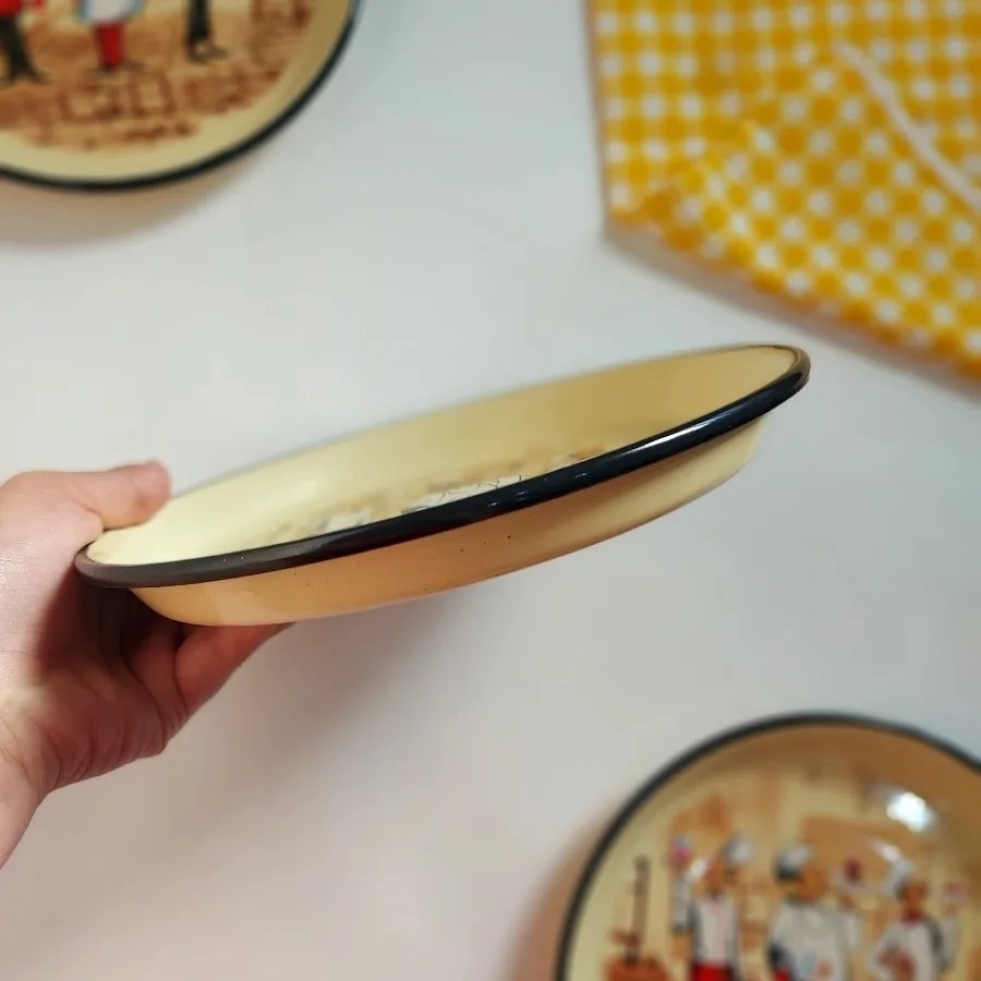 بشقاب پلوخوری لعابی22سانت