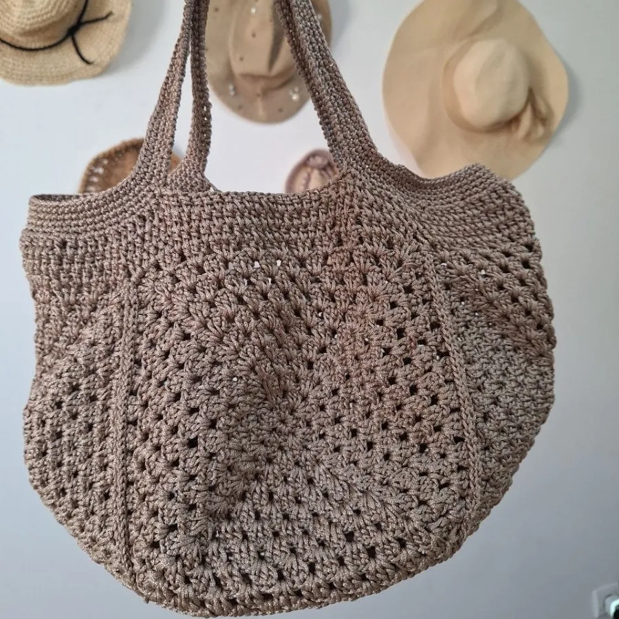 کیف مکرومه بافی دست بافت