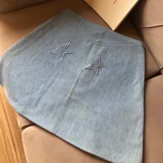 دامن جین با کاردست