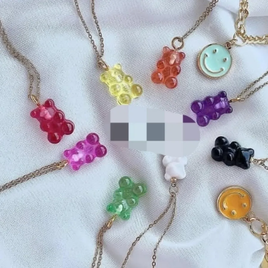 گردنبند خرس کوچولو رنگی