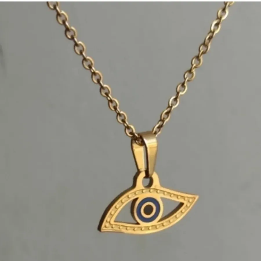 گردنبند چشم نظر کپی طلا
