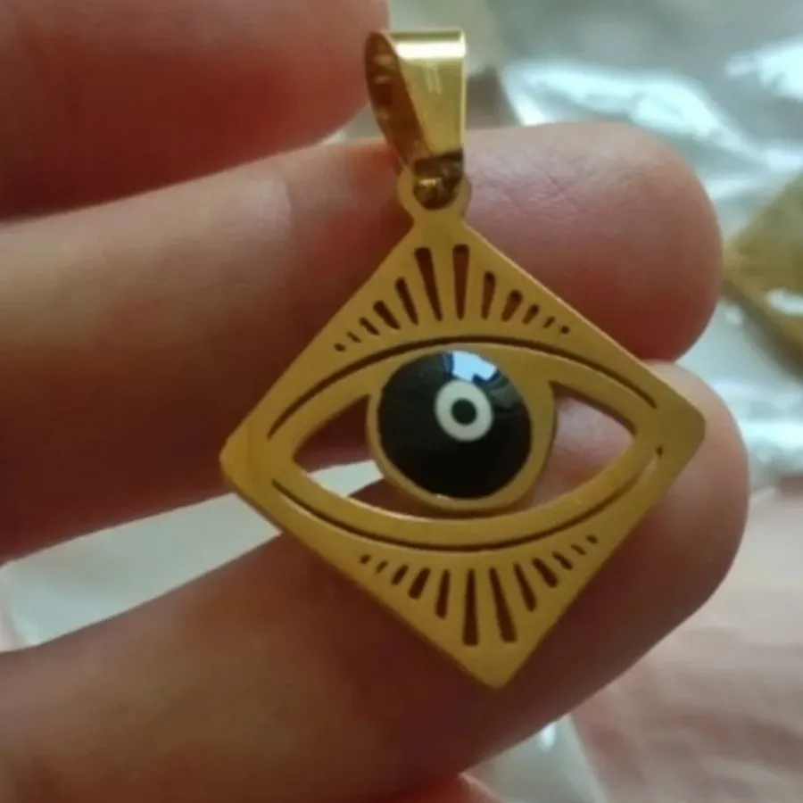 گردنبند چشم نظر کپی طلا