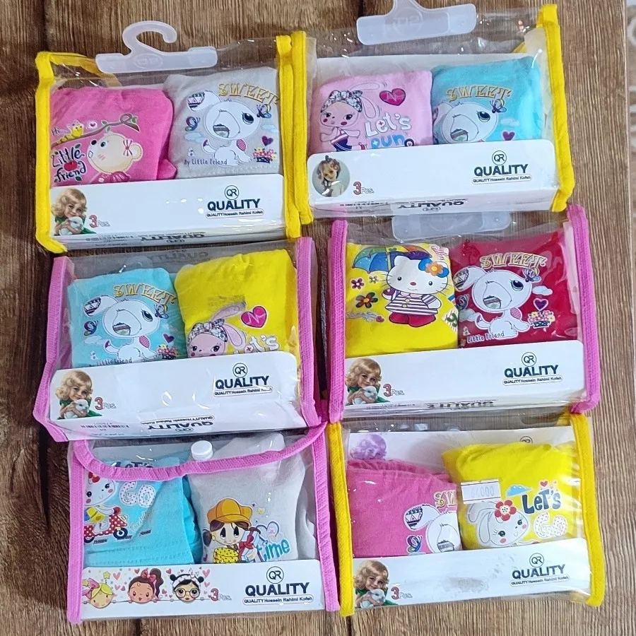 پک2تایی شورت پادار دختران