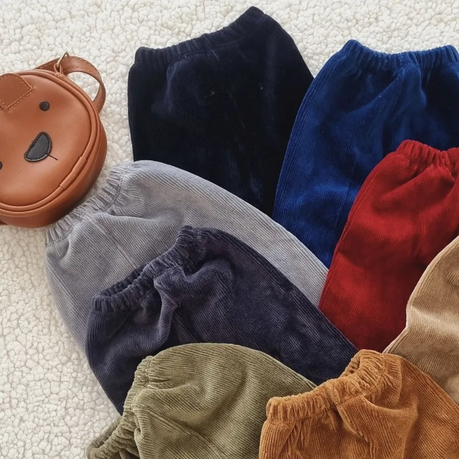 شلوار مخمل کبریتی بچگانه