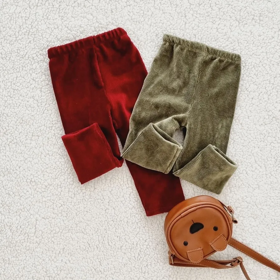 شلوار مخمل کبریتی بچگانه