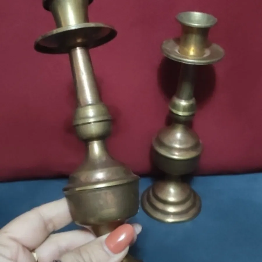 جفت شمعدان مسی