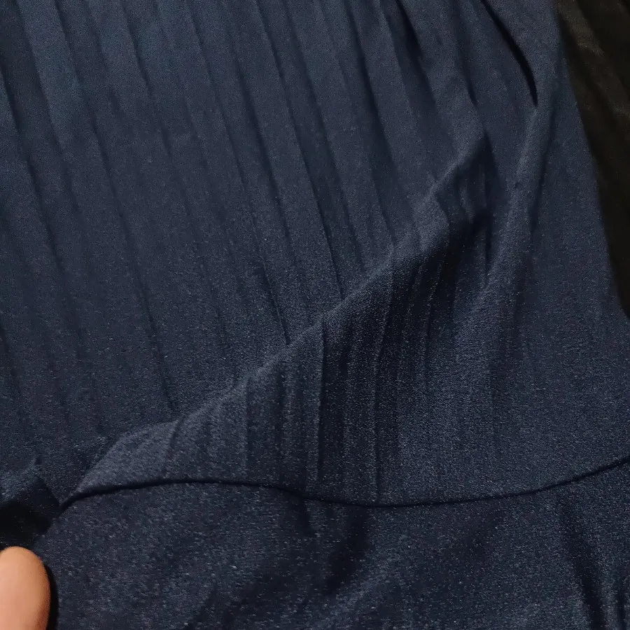 دامن پلیسه سرمه ای فری