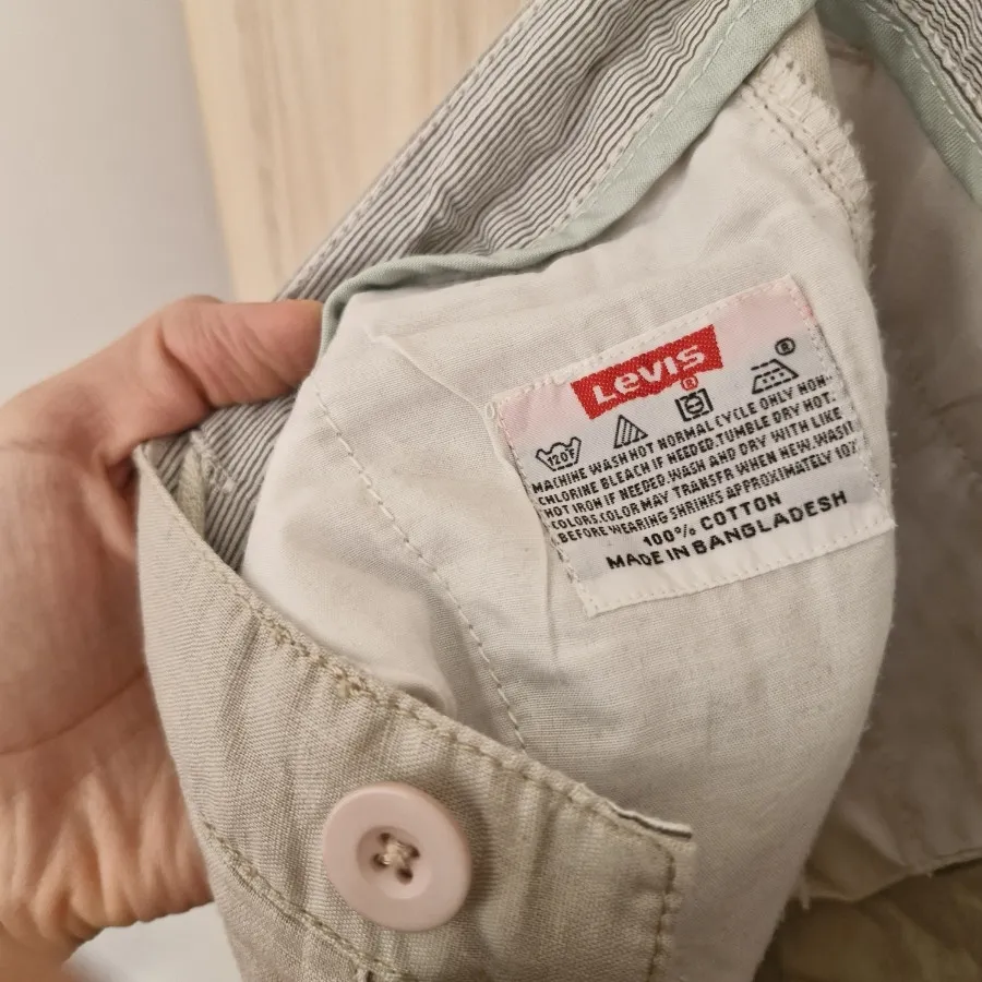 شلوار لینن کرمی مردانه