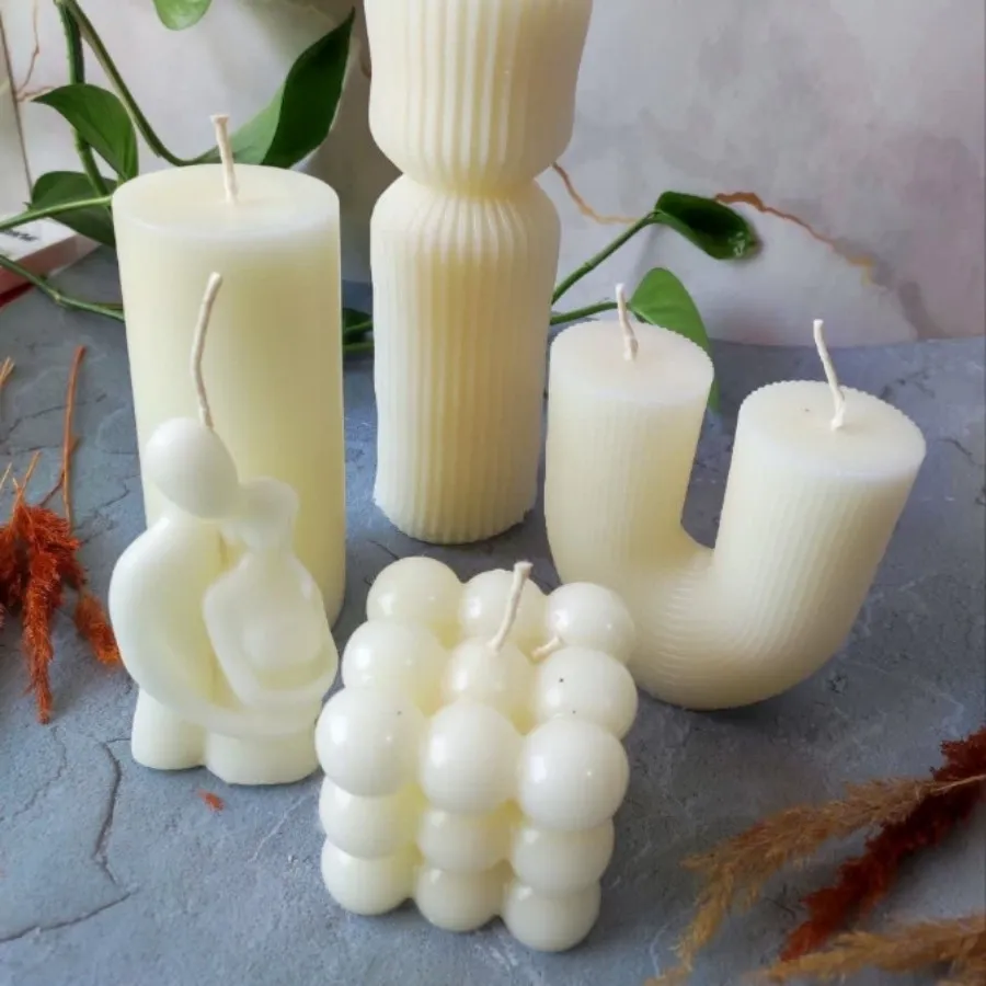 ست شمع سفید