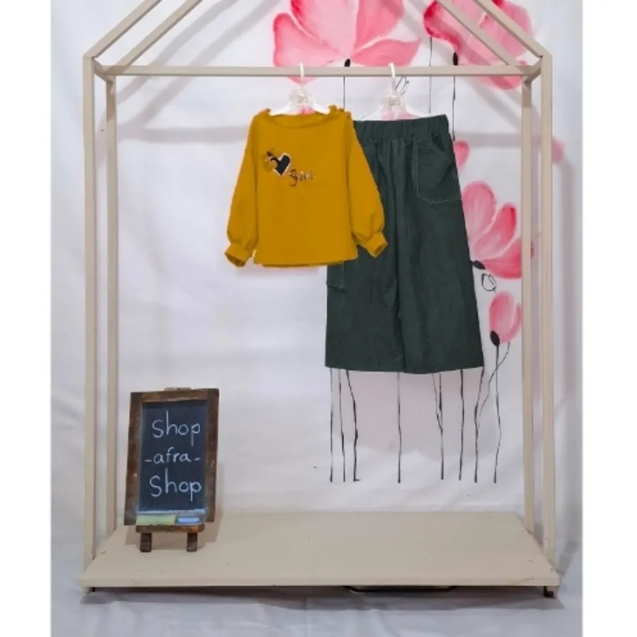 کراپ و شلوار جین دخترانه