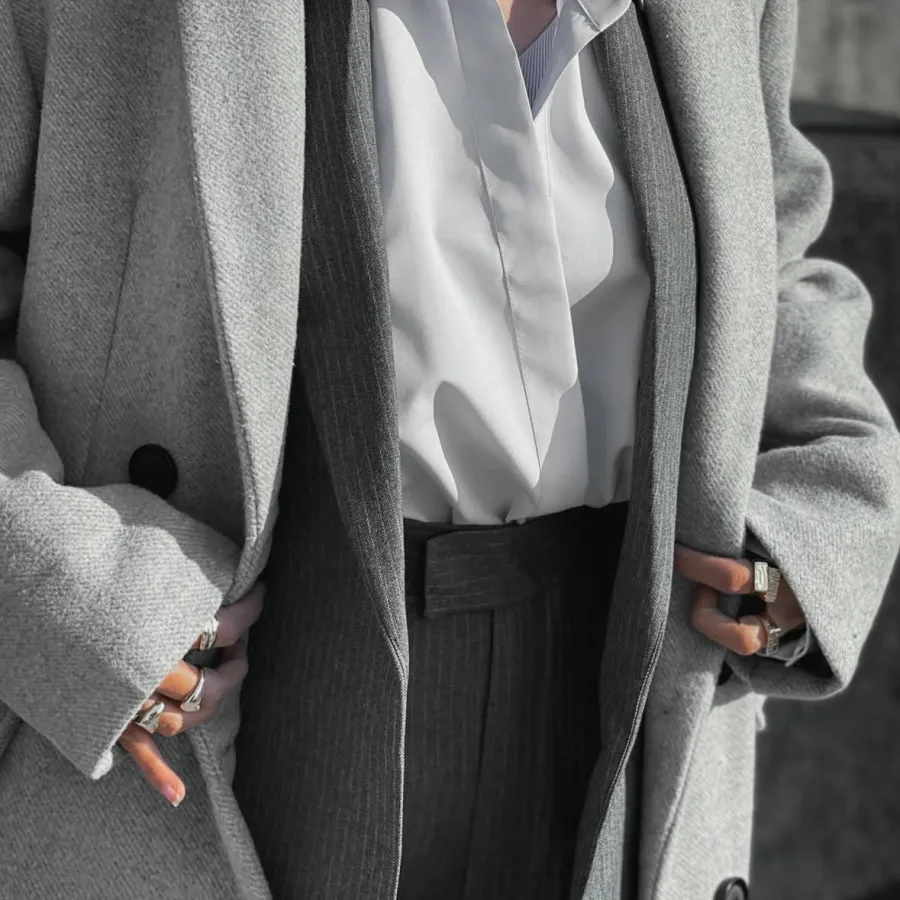 کت شلوار دیپلمات خاکستری