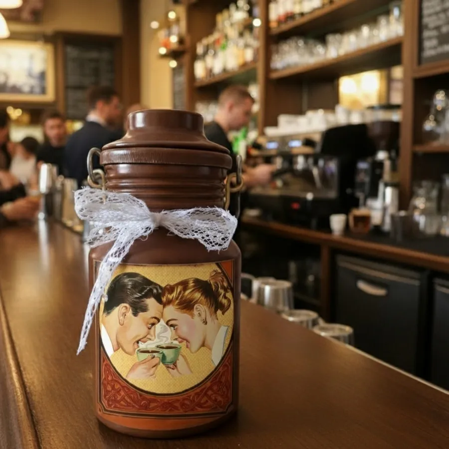 بانکه فلزی قهوه نیم کیلو