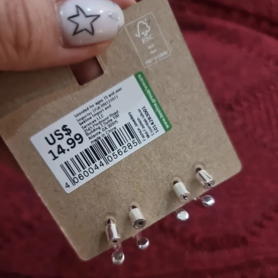 گوشواره پکی سیلور