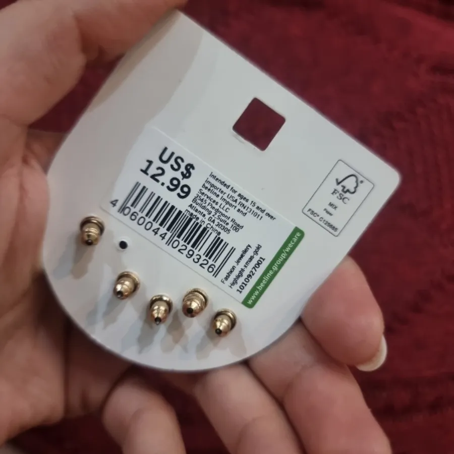 گوشواره پکی کریسمسی