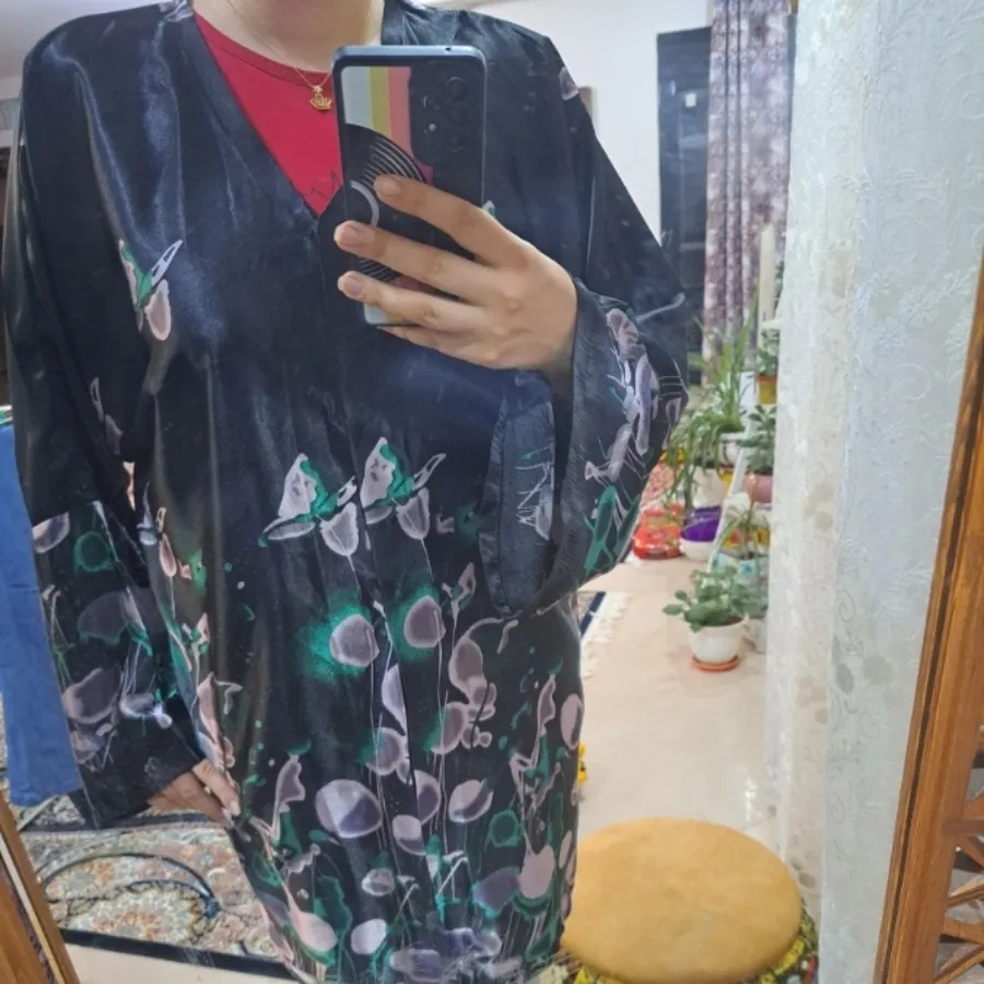 مانتو عبایی ساتن